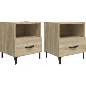Noční stolek Elegantní noční stolky dub sonoma 40 x 35 x 47,5 cm, 2 ks