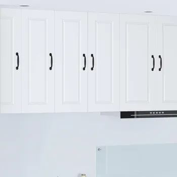 Příborník do zásuvky Kuchyňská skříň 2 pcs Bílá 30 x 31 x 80 cm kompozitní dřevo