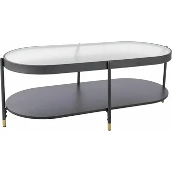 Konferenční stolek Konferenční stolek Laguna B čirý/černý