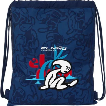 Školní sáček Vak na boty se šňůrkami El Niño Paradise Granátový 35 x 40 x 1 cm