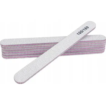 10 X PILNÍK NA NEHTY ROVNÝ MANIKÚRA PEDIKÚRA ZEBRA 100/180