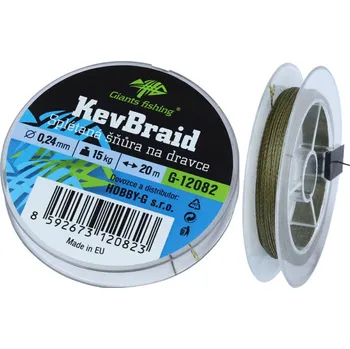 Splétaná šnůra na dravce Giants Fishing KevBraid 20m - 0,24 mm