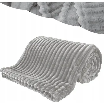 Přehoz na lůžko Deka 200x220 Mikrovlákno Lisovaná Hřejivá Silná Přehoz na Postel Šedá