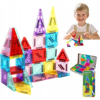 ostatní stavebnice STAVEBNICE STAVEBNICE PRO DĚTI - EDUKAČNÍ MAGNETICKÉ KOSTKY, VELKÉ 3D DÍLKY, 36 ks