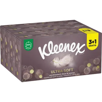 KLEENEX Ultra Soft kapesníky 3vrstvé 4x 64 ks