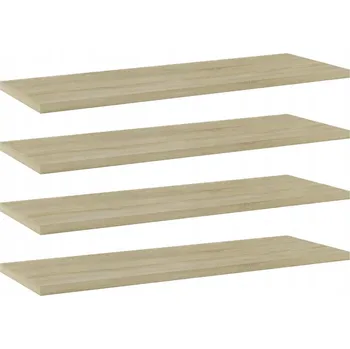 police Police na knihy dub sonoma 60 x 20 x 1,5 cm, 4 ks