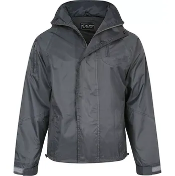 Pánská větrovka Pánská velká bunda do deště s kapucí Kam KVSKV01 šedá (2XL)