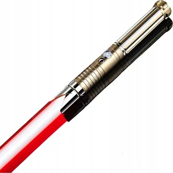 Světelný meč Star Wars kovový černý se zvukem 16 barev