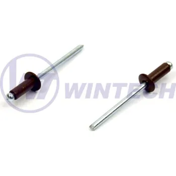 Nýt Nýt DIN 7337 Al/st 4,0 x 12 RAL 8017 Balení: 500 ks KEJSB40012D4K