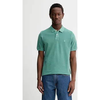 Pánské tričko Bavlněné polo tričko Marc O'Polo M26226653000 zelená 97X, vel. M