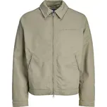 Velká pánská lehká přechodová bunda Jack & Jones 12288227 šedo-béžová (4XL)