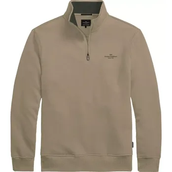 Pánská mikina Pánská mikina s vysokým límcem na krátký zip Double Urban Outfitters MTOP-1082 béžová (4XL)