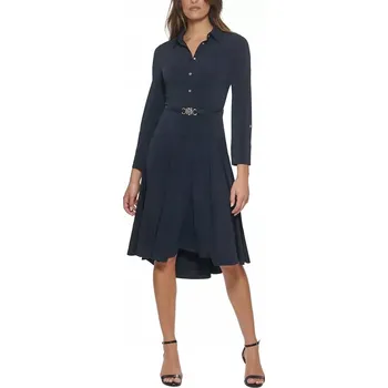 Dámské šaty Tommy Hilfiger šaty do práce klasického střihu midi velikost XL