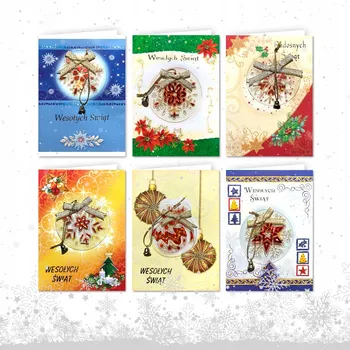 Obraz Vánoční přání 11,7 x 16,5 cm