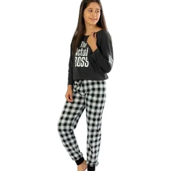 Dívčí pyžamo The Actual BOSS 1F0751 černá 122-128-7-8-let