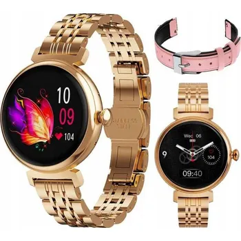 Hodinky DÁMSKÉ hodinky CHYTRÉ HODINKY PŘIJÍMÁNÍ HOVORŮ PL EKG PULS SMS SMART WATCH