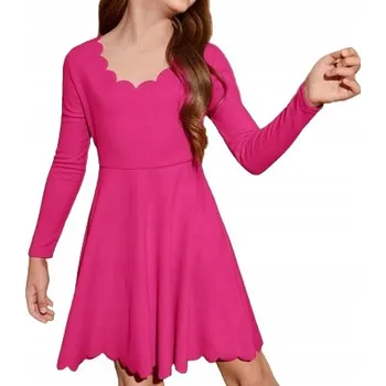 Dívčí šaty Šaty Dětská Elegantní na svatební hostina Lila fuchsiová, 152