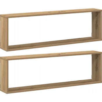 Obraz Závěsné police dub artisan 100 x 15 x 30 cm, dřevěný materiál