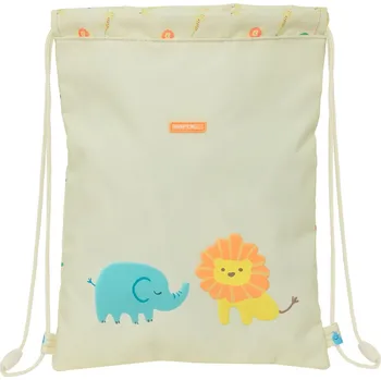 Školní sáček Vak na boty se stahovací šňůrkou Safta Selva Bílý 26 x 34 x 1 cm
