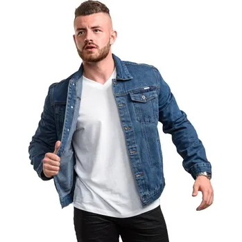 Pánská větrovka Duke Trucker modrá pánská velká džínová bunda catana (2XL)