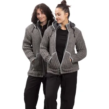 Pletená bunda PAHARI šedá XL