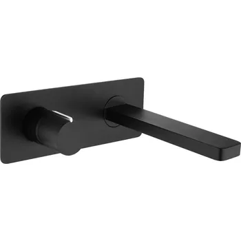 Vodovodní baterie CERANO - Umyvadlová podomítková baterie Gina - box - černá matná