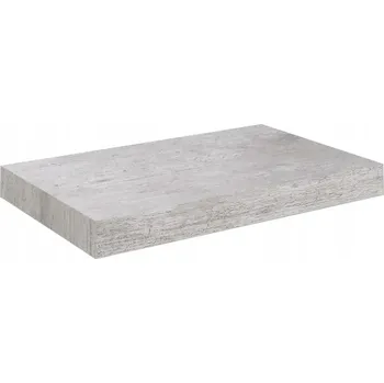 police Nástěnná police šedo-betonová 23 x 23,5 x 3,8 cm MDF a kov