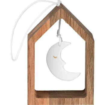 Vánoční dekorace Rader VÁNOČNÍ Dřevěná ozdoba na stromeček / Měsíc