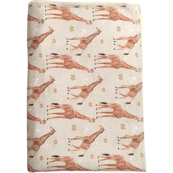 Přebalovací podložka Breberky Přebalovací podložka (PUL) - Žirafa, sv. žlutý velur