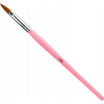 Kosmetický štětec ŠTĚTEC NA GEL AKRYL ZDOBENÍ KOČIČÍ JAZYK Č. 6