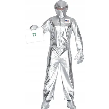 Karnevalový kostým Kostým stříbrný astronaut vesmír L