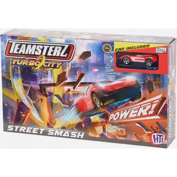 autodráha Závodní dráha Smyčka Teamsterz Turbo City Auta Hračka Závody Děti