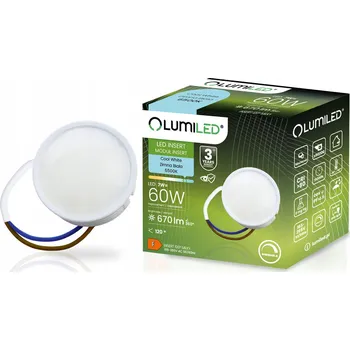 Žárovka LED Vložka do Svítidla Žárovka Modul INSERT Reflektor 7W 670lm 6500K Studená Bílá