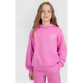 Chlapecká mikina 4F dětská mikina bavlna růžová, velikost 134