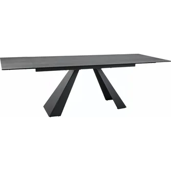 Jídelní stůl Jídelní rozkládací stůl Salvadore 160/240 cm černý/světle šedý