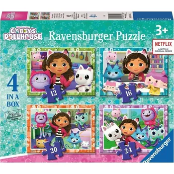 Puzzle Puzzle pro děti 4v1 Gábinin Kouzelný Domek