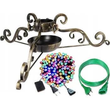 Vánoční dekorace Ozdobný stojan pod vánoční stromek s 500 LED světýlky + kabel