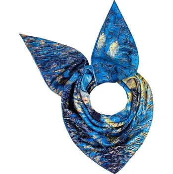 Šátek Dámský šátek s potiskem malby - Noční město a Eiffelova věž 7200733-32