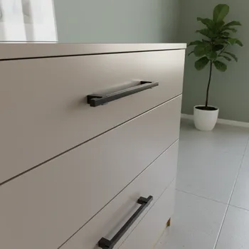 Nábytkové kování Towe wood Dřevěná úchytka LEO / Černý dub 360 mm