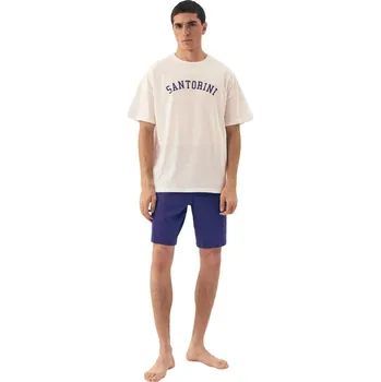 Pánské pyžamo Pánské pyžamo Santorini Bílá - Henderson, Bílá XXL i41_9999956413_2:bílá_3:XXL_