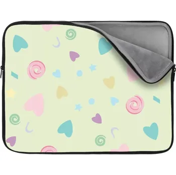 pouzdro na notebook Sablio Obal na notebook Srdíčka, hvězdičky a další tvary - 17"