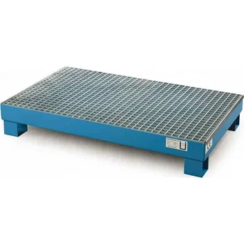 Nářadí na výměnu oleje Ocelová záchytná vana (StawaR), s roštem, záchytný objem 74l, dxšxv: 1300x800x205 mm