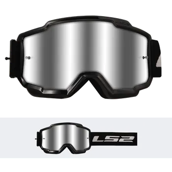 Helma na motorku LS2 Helmets LS2 CHARGER GOGGLE BLACK WITH SILVER VISOR