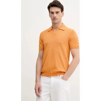 Pánská móda Polo tričko United Colors of Benetton 115RK301I oranžová 20X, vel. M