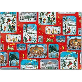 Balící papír UNIPAP balicí papír vánoční role klasik LADA 5x100x70 (4) 5811603 301622