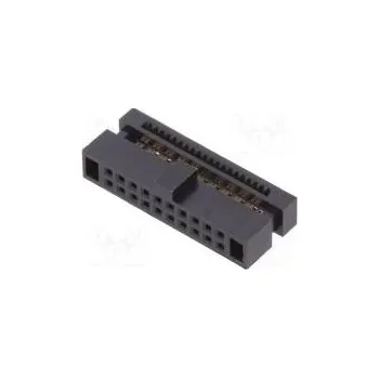 Elektroinstalační materiál Zástrčka kolíkové Minitek127 zásuvka PIN 20 přímý 1,27mm IDC