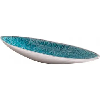 Vonná tyčinka Stojánek na vonné tyčinky loďka, tyrkysový hliníkový KVĚT ŽIVOTA