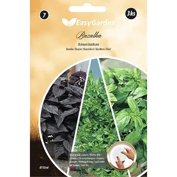 Semeno Bazalka zelená + bazalka červená + bazalka trpasličí výsevné disky Easy Garden