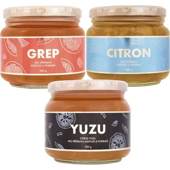 Sirup Yuzu Trio Mix (Yuzu 550 g + Grep 550 g + Citron 550 g)