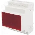 Kryt na přípojnici DIN Y 90mm X 70mm Z 65mm polystyrén šedá